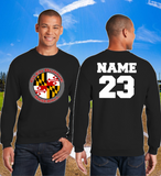 GB Baseball - MD Flag Crewneck Sweatshirt (Red/Black/White)
