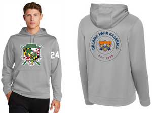 Green Hornets Travel Baseball - Cooperstown - Performance Hoodie Sweatshirt