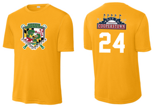 Green Hornets Travel Baseball - Cooperstown GOLD Performance Short Sleeve T Shirt