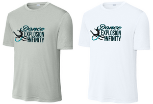 Dance Explosion Infinity - Performance Short Sleeve Shirt (White or Grey)