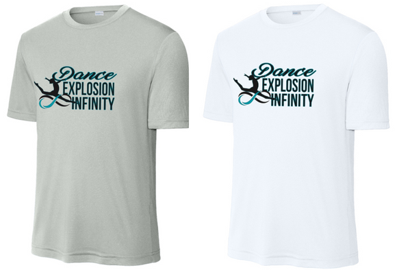 Dance Explosion Infinity - Performance Short Sleeve Shirt (White or Grey)