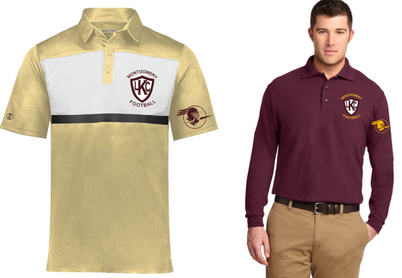 Montgomery Football Embroidered Polos