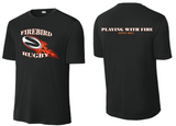 Firebirds RFC - PLAYING WITH FIRE Performance Short Sleeve Shirt (Black or White)