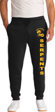 South Carroll Serpents - Sweatpants (Joggers or Open Bottom) (Black)