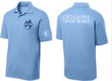 SPN Soccer Coach - RacerMesh Performance Printed Polo Shirt OR Crewneck Performance Shirt (Men's or Ladies Cut)
