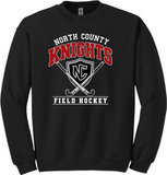 NCHS Field Hockey - Official Crew Neck Sweatshirt (White, Grey, Black or Pink) - ALL Sizes