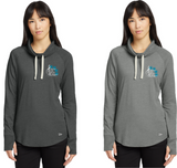 HCMC - Ladies Sueded Cotton Blend Cowl Tee (Small or Large Logo) (Black or Grey)