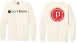 Pure Barre - Cozy Crewneck Sweatshirt (Crofton or Olney) (Ivory)