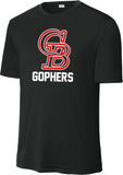 Glen Burnie Gophers - Performance Short Sleeve Shirt (White, Grey, Black or Red)