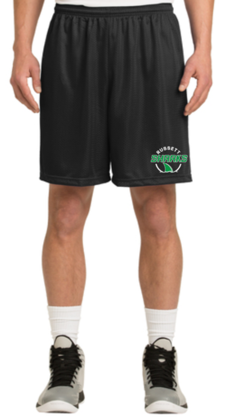 Russett Sharks - Mesh Shorts (Youth and Adult)