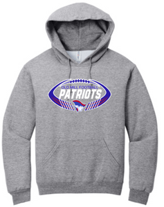 OM Patriots - Patriots Football Hoodie Sweatshirt (Grey, Black or Red)