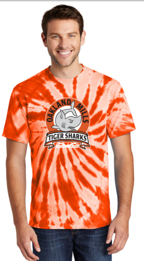Oakland Mills Swim Team - Tie Dye Short Sleeve Shirt (Youth and Adult)
