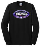 OM Patriots - Patriots Football Long Sleeve T Shirt (Red, Black or Grey)