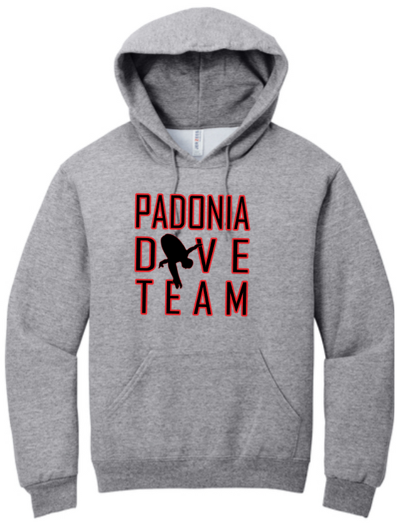 Padonia Dive - Grey Hoodie Sweatshirt
