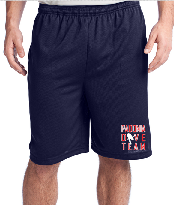 Padonia Dive - Navy Blue Mesh Shorts