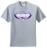 OM Patriots - Patriots Football Short Sleeve T Shirt (Red, White or Grey)