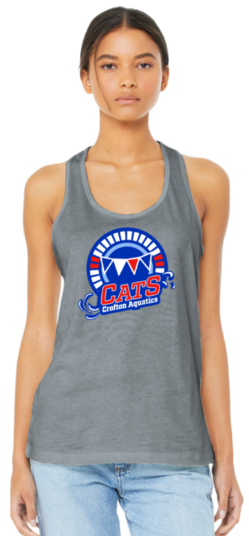 CATS Swimming - Racerback Tank Top (Grey, Black or White)