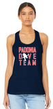 Padonia Dive - Racer Back Tank Top (Navy Blue or White)