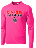 NCHS Field Hockey - Official Long Sleeve Performance Shirt (Black, White, Grey, Pink or Red)