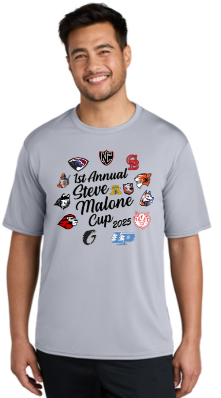 2025 Steve Malone Cup - Grey Performance Short Sleeve Shirt