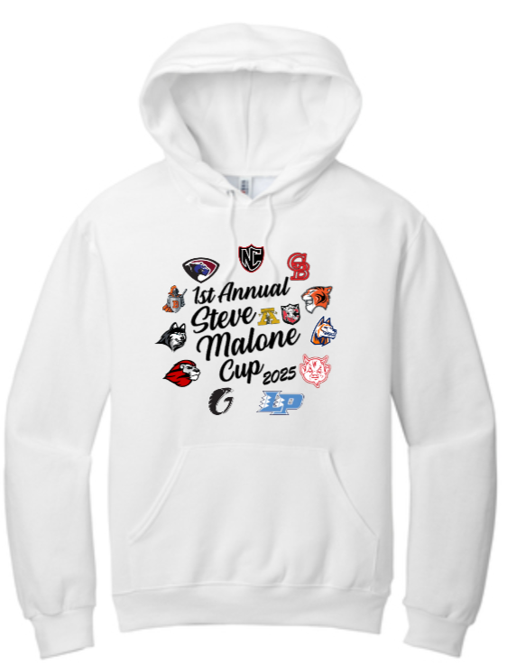 2025 Steve Malone Cup - White Hoodie (PREORDERS ONLY)