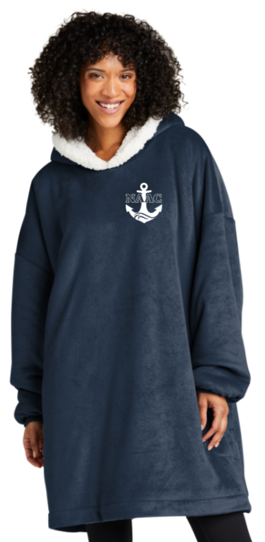 NAAC Swimming - Mountain Lodge Wearable Blanket (Navy Blue) (EMBROIDERED)