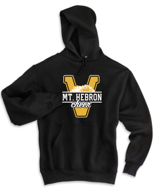 MTH CHEER -V Black Hoodie Sweatshirt