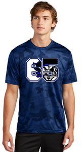 BUCS HOCO - Official 65 - Camo Hex Performance SS T-shirt (Blue or Iron Grey)