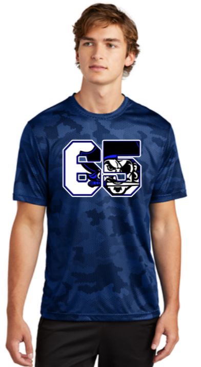 BUCS HOCO - Official 65 - Camo Hex Performance SS T-shirt (Blue or Iron Grey)