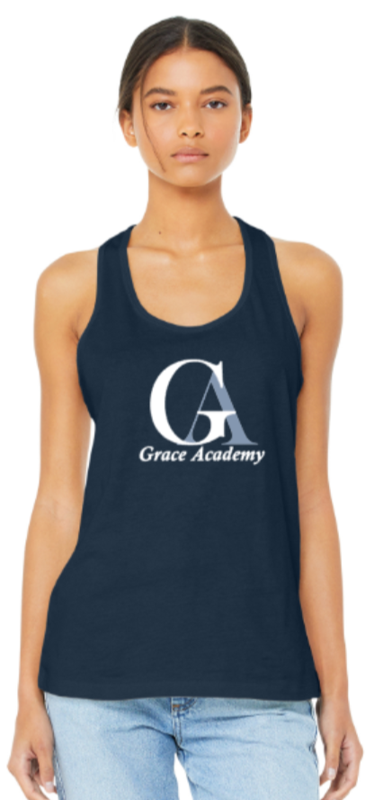 Grace Academy - Navy Blue Racerback Tank Top