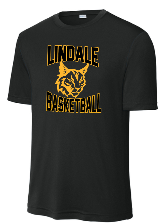 Lindale Lynx - BASKETBALL - Performance Short Sleeve Shirt (Black)