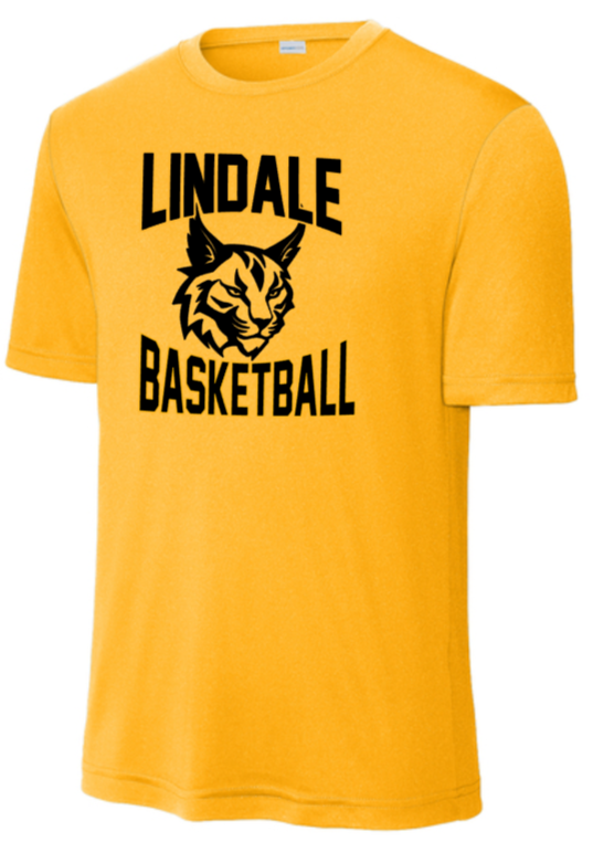 Lindale Lynx - BASKETBALL - Performance Short Sleeve Shirt (Gold)