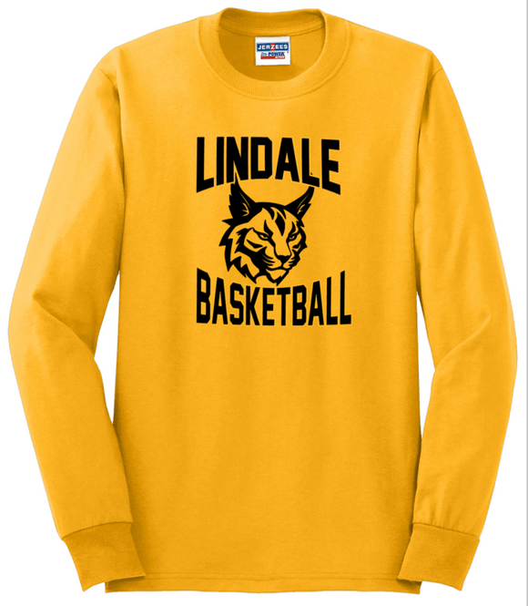 Lindale Lynx - BASKETBALL - Long Sleeve Shirt (Gold)
