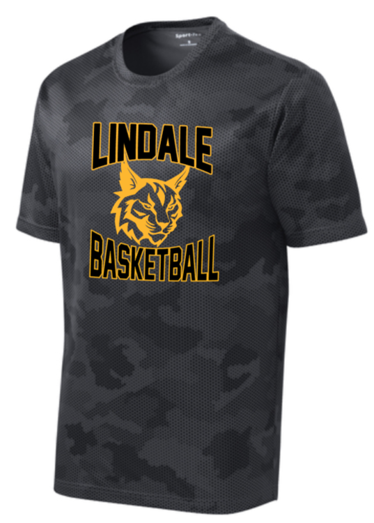Lindale - BASKETBALL - Iron Grey Camo Hex Short Sleeve Shirt