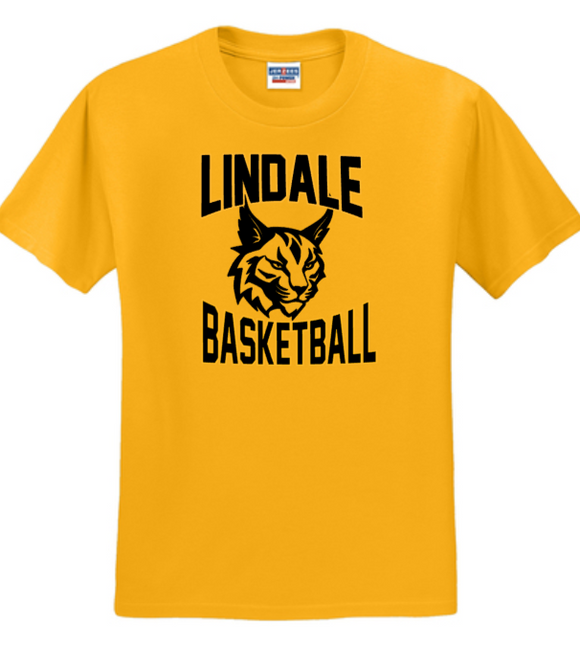 Lindale Lynx - BASKETBALL - Short Sleeve Shirt (Gold)