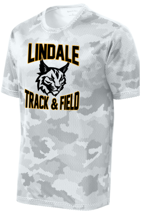 Lindale - TRACK & FIELD - White Camo Hex Short Sleeve Shirt