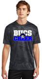 BUCS HOCO - CHEER Camo Hex Performance SS T-shirt (Blue or Iron Grey)