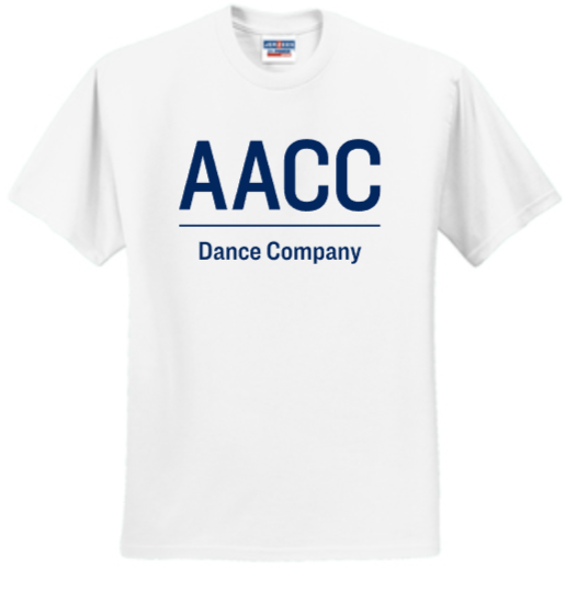 AACC Dance Company - Short Sleeve Shirt (White or Navy)