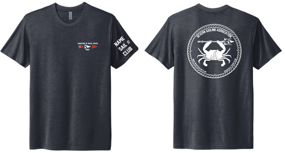 2025 Annapolis Race Week - Adult Short Sleeve Shirt (Bella Canvas) (Vintage Navy or Navy)