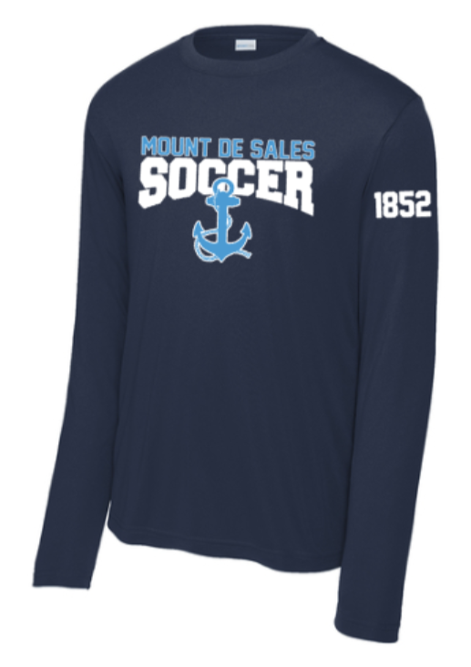 MDSA Soccer - Classic Navy Performance Long Sleeve T Shirt