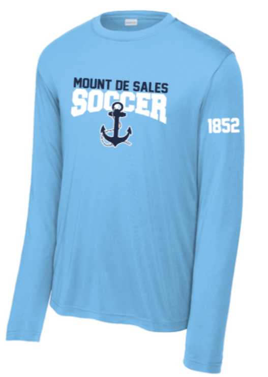 MDSA Soccer - Classic Carolina Blue Performance Long Sleeve T Shirt