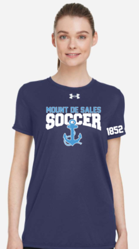 MDSA Soccer - Navy Lady Under Armour Short Sleeve T Shirt