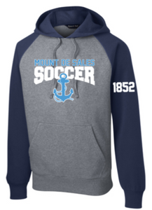 MDSA Soccer - Classic True Navy Sleeves Raglan Sport Tek Hoodie