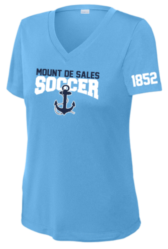 MDSA Soccer - Classic Carolina Lady Cut VNeck Performance Short Sleeve Shirt