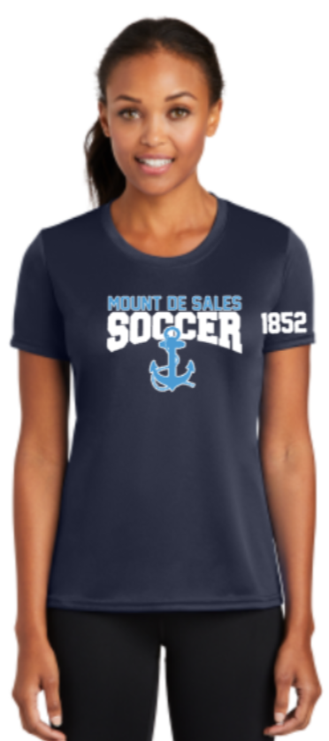 MDSA Soccer - Classic Navy Lady Performance Short Sleeve