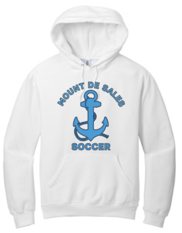 MDSA Soccer - Anchor - Hoodie Sweatshirt (White or Grey)