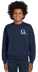 Grace Academy - Navy Crewneck Sweatshirt (Youth and Adult)