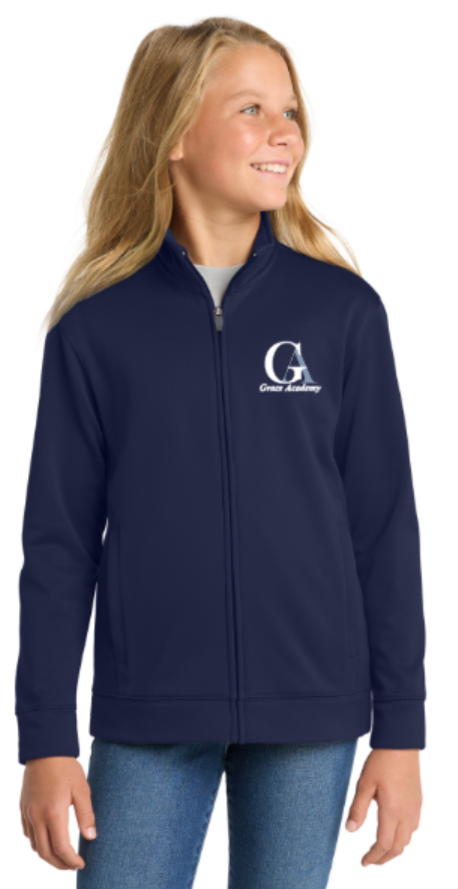 Grace Academy - Navy Full Zip Jacket (Youth, Ladies & Adult)