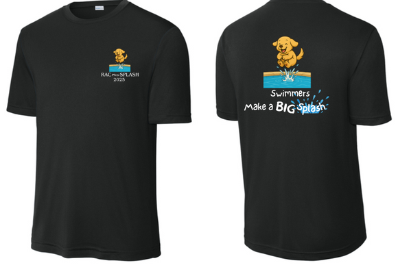 2025 Mini Splash - Black Performance Short Sleeve Shirt