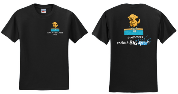 2025 Mini Splash - Black Cotton Blend Short Sleeve Shirt
